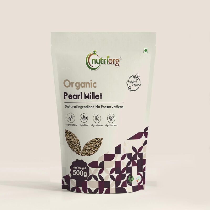 Nutriorg Organic Pearl Millet (Bajra) 500g